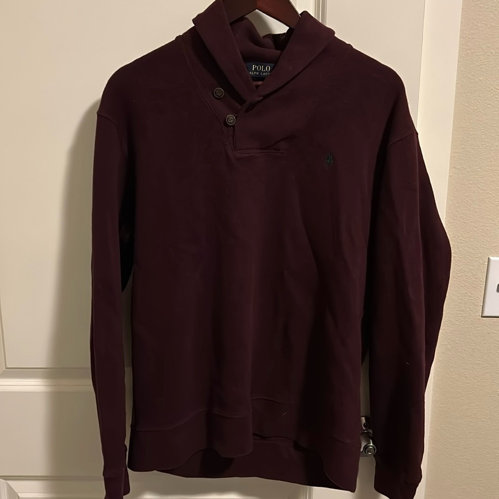 Polo Shawl Collar Sweater